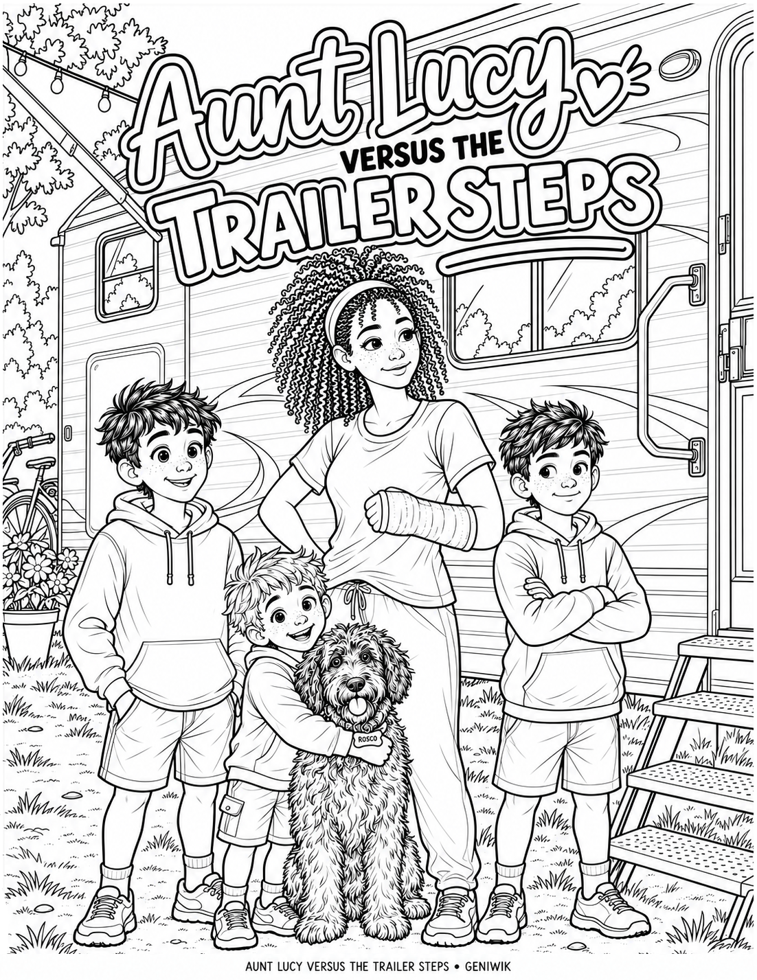 Preview of Aunt Lucy Coloring Page
