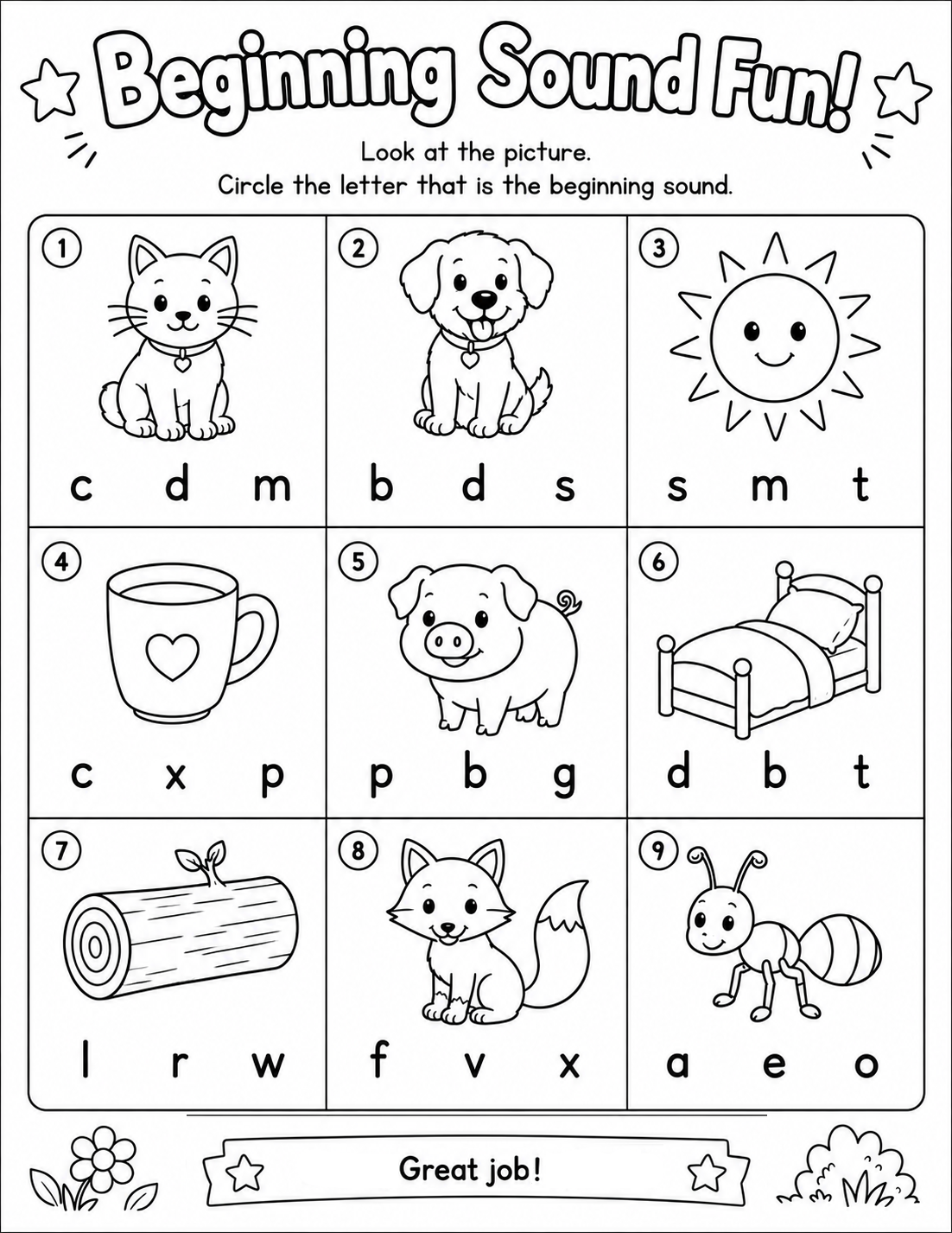 Preview of Beginning Sound Fun