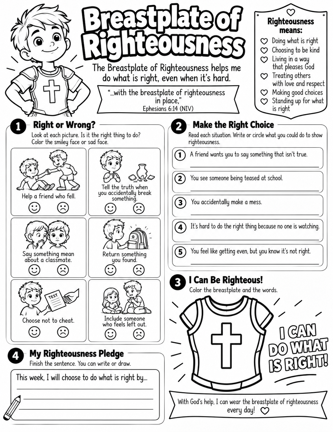 Preview of Breastplate of Righteousness