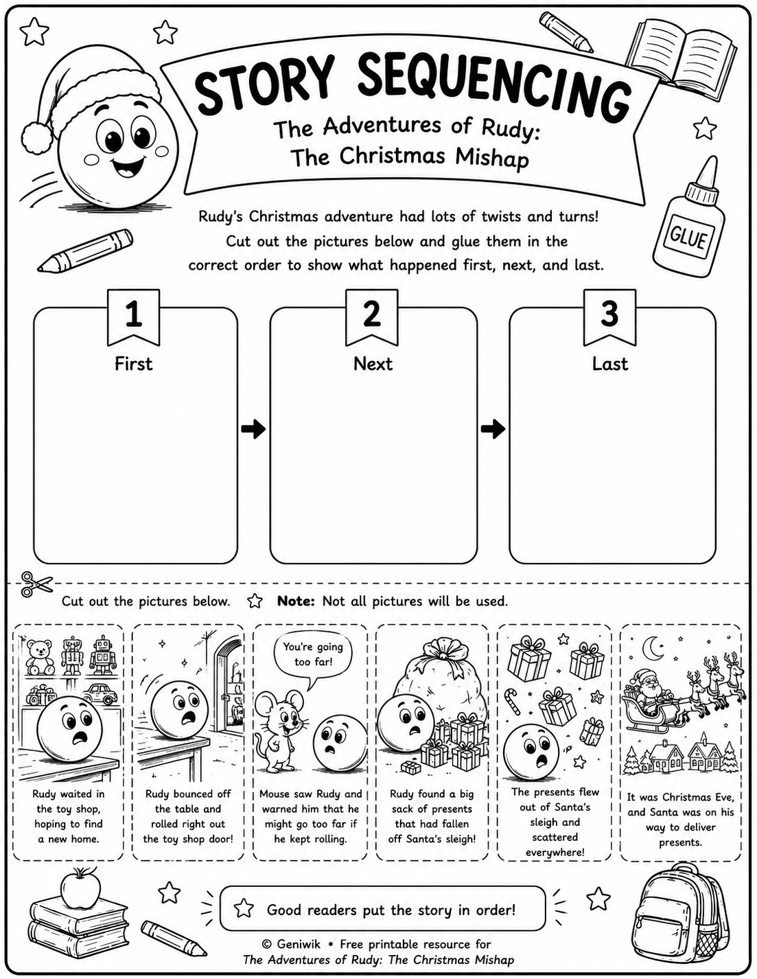 Preview of Rudy Story Sequencing