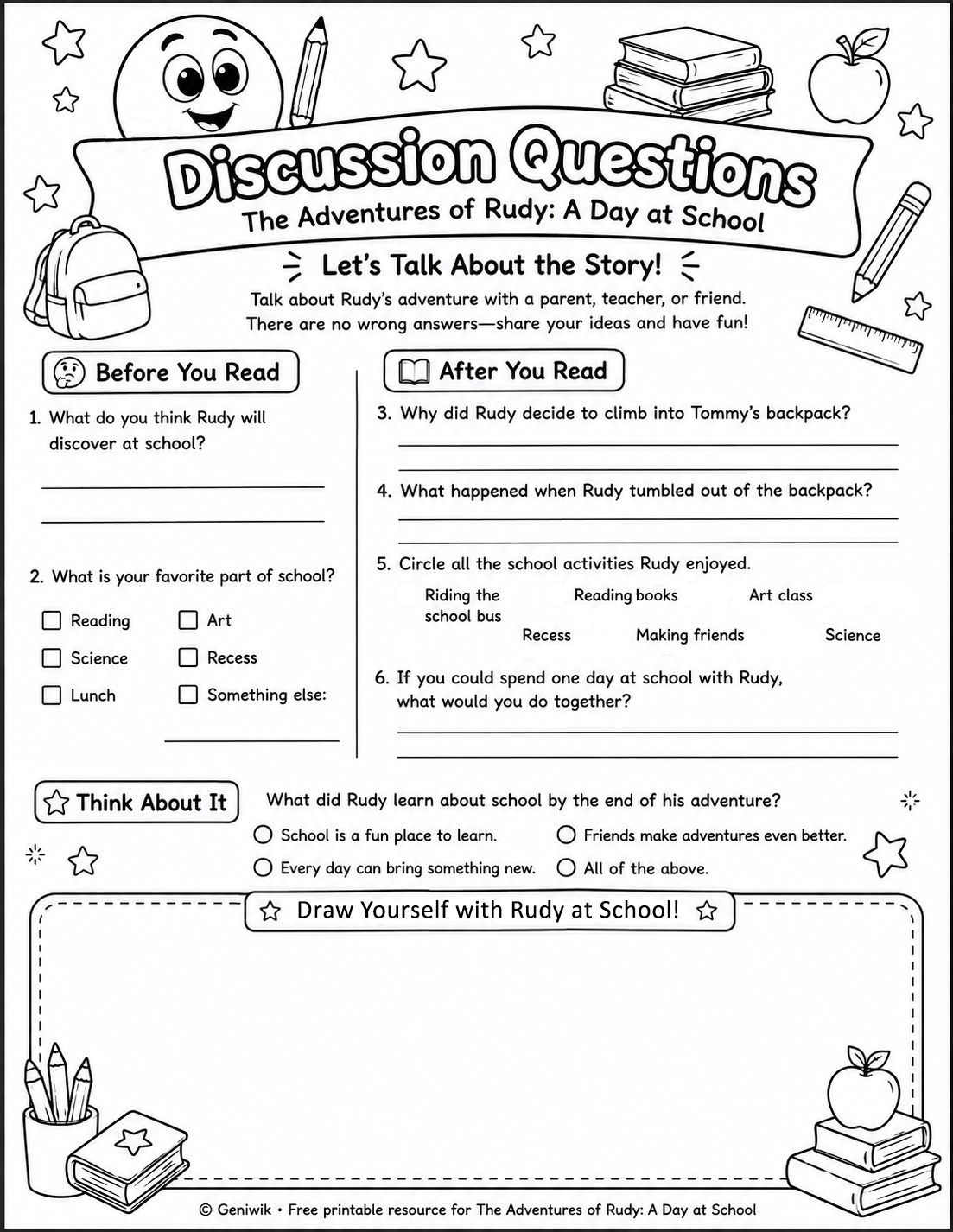 Preview of Rudy Discussion Questions
