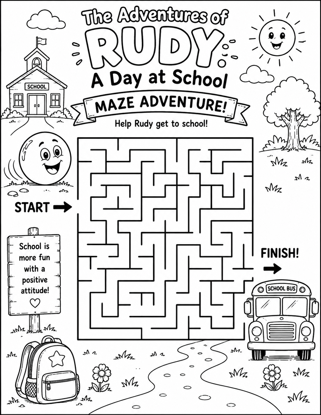 Preview of Rudy School Maze