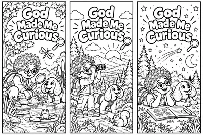 Preview of God Made Me Curious Bookmark