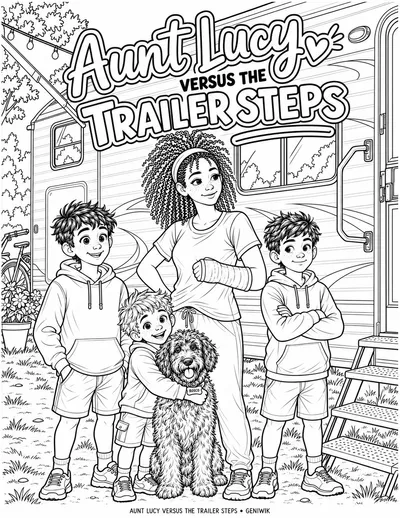 Preview of Aunt Lucy Coloring Page