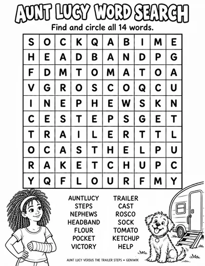 Preview of Aunt Lucy Word Search