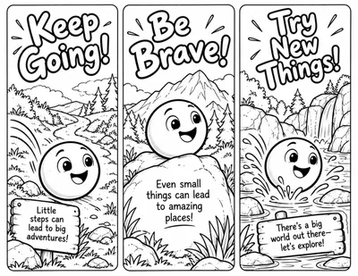 Preview of Bookmark Coloring Page