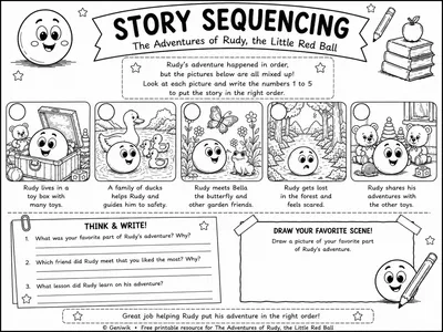 Preview of Rudy Story Sequencing