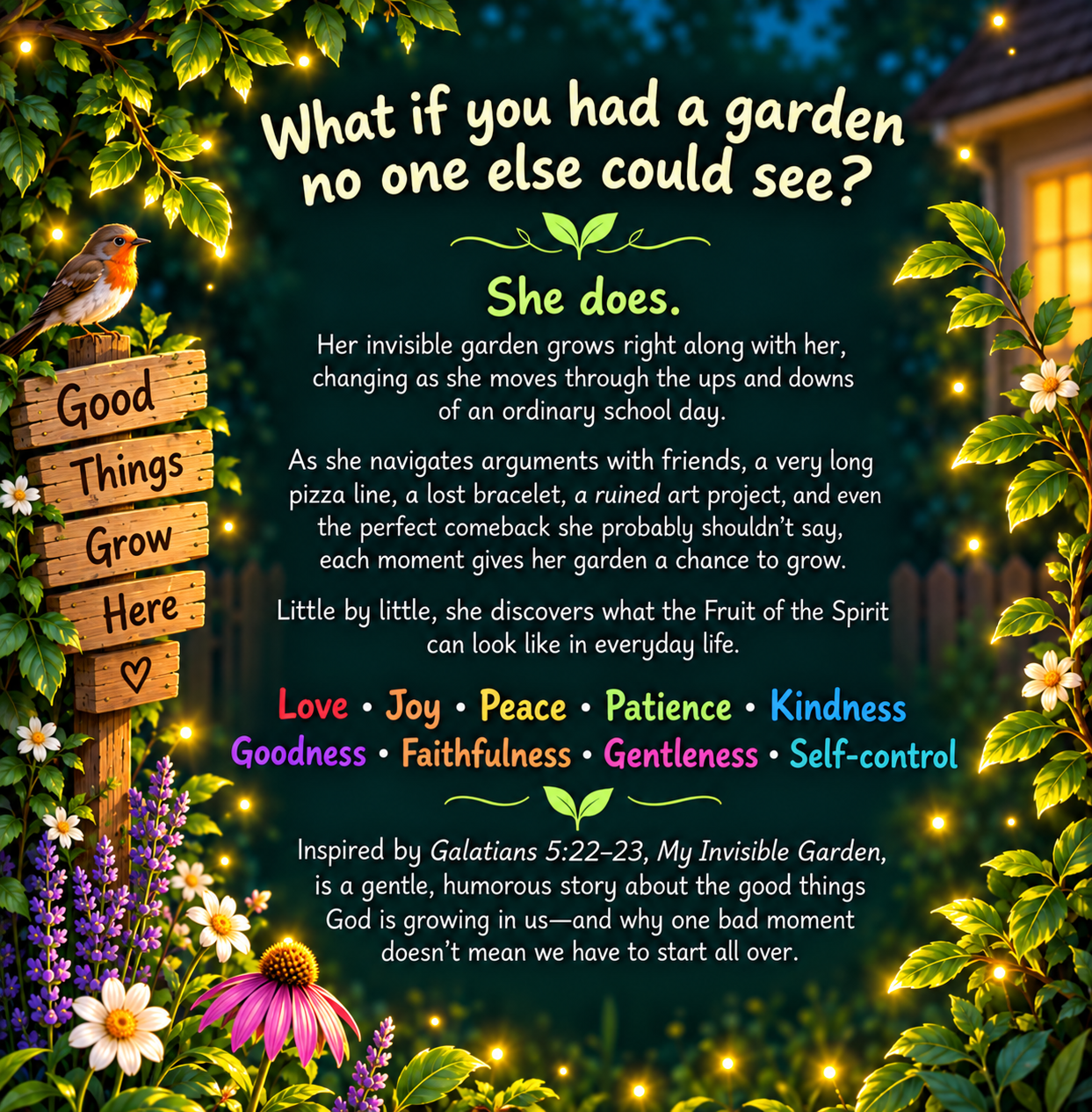 My Invisible Garden back cover